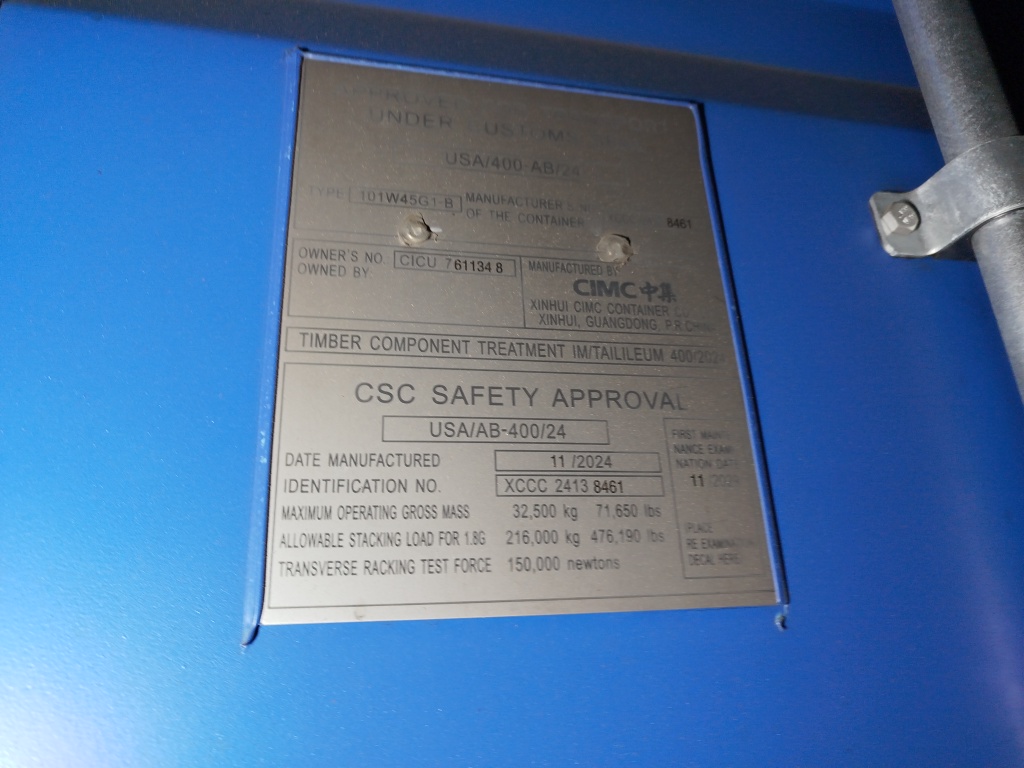 Морской контейнер CICU7611348