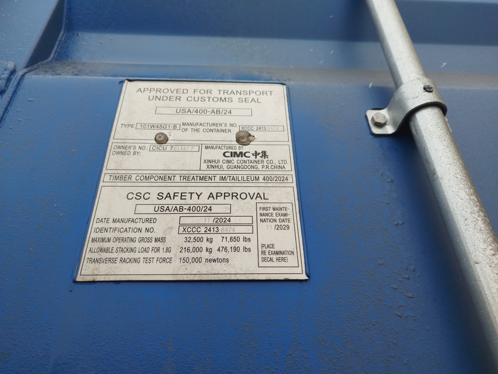 Морской контейнер CICU7611477