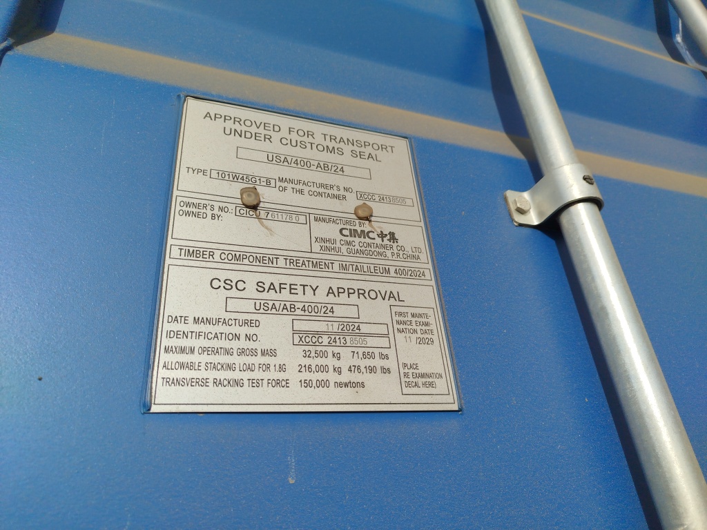 Морской контейнер CICU7611780