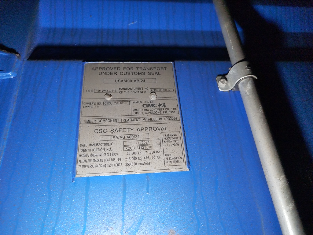 Морской контейнер CICU7611836