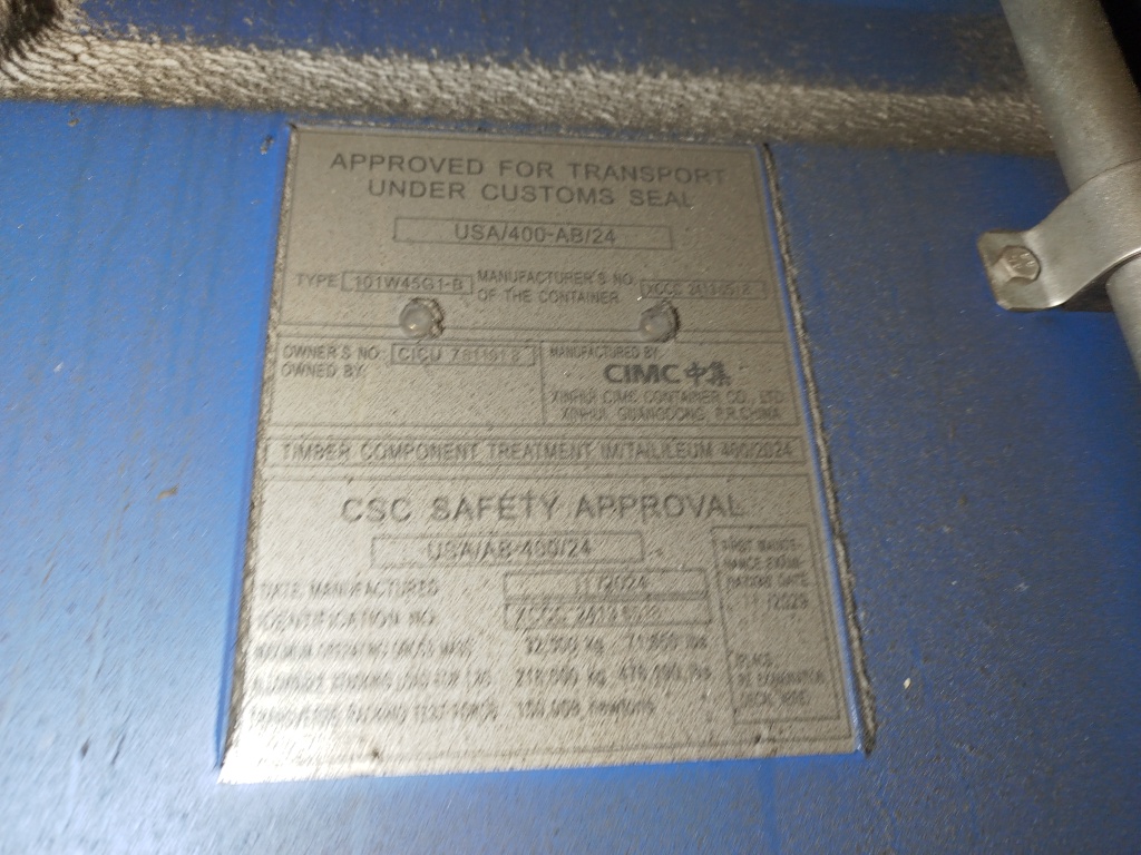 Морской контейнер CICU7611918