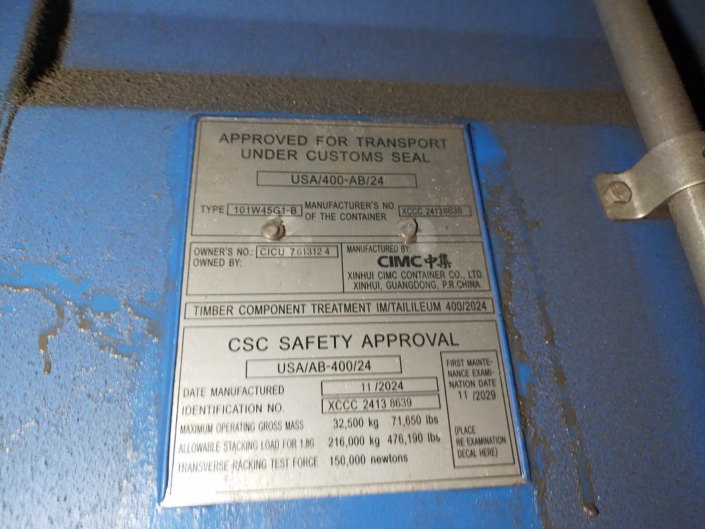 Морской контейнер CICU7613124