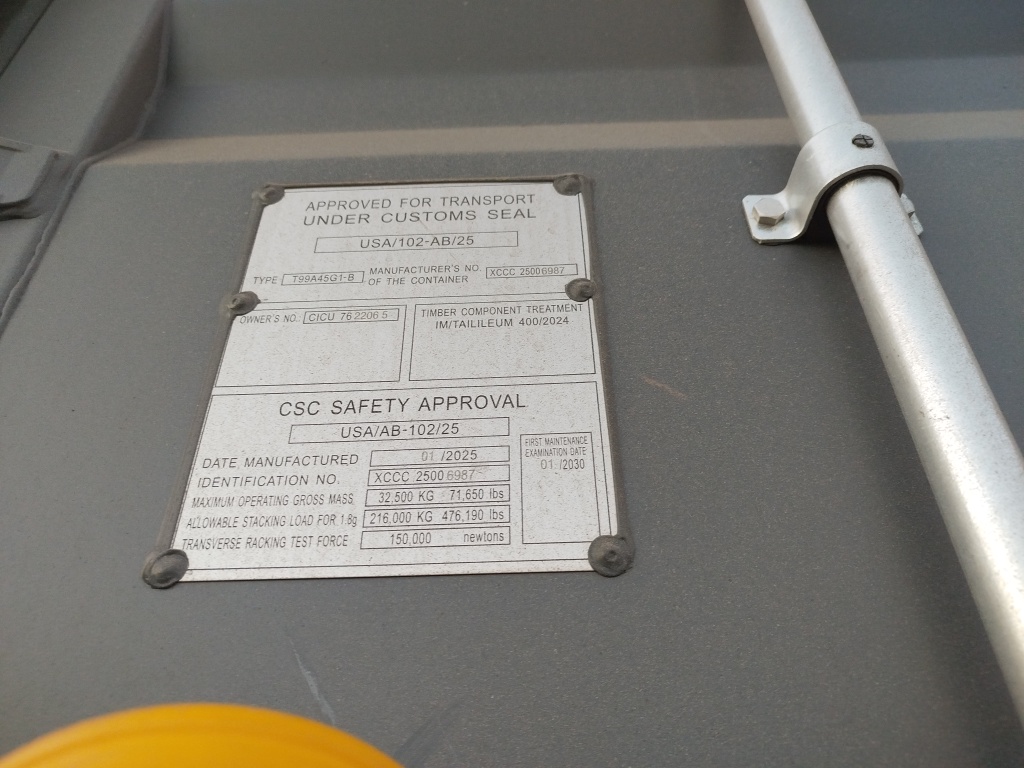 Морской контейнер CICU7622065