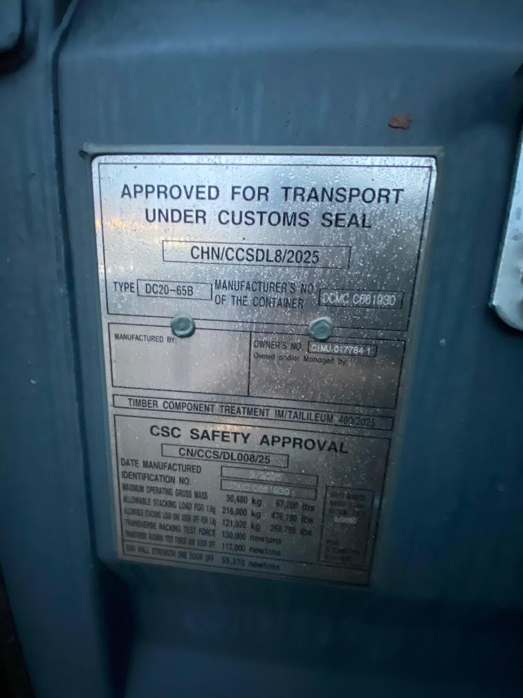 Морской контейнер CIMU0177841