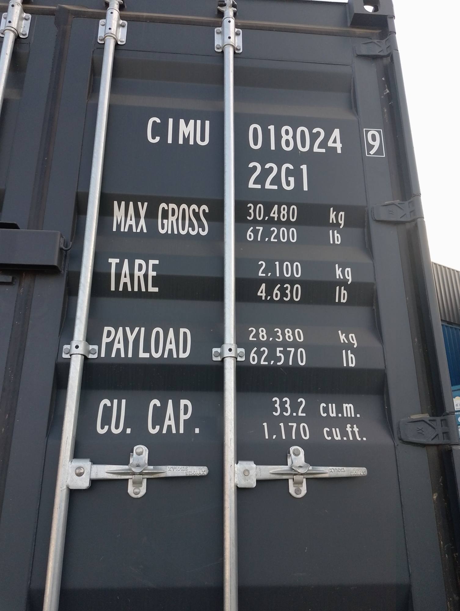 Морской контейнер CIMU0180249