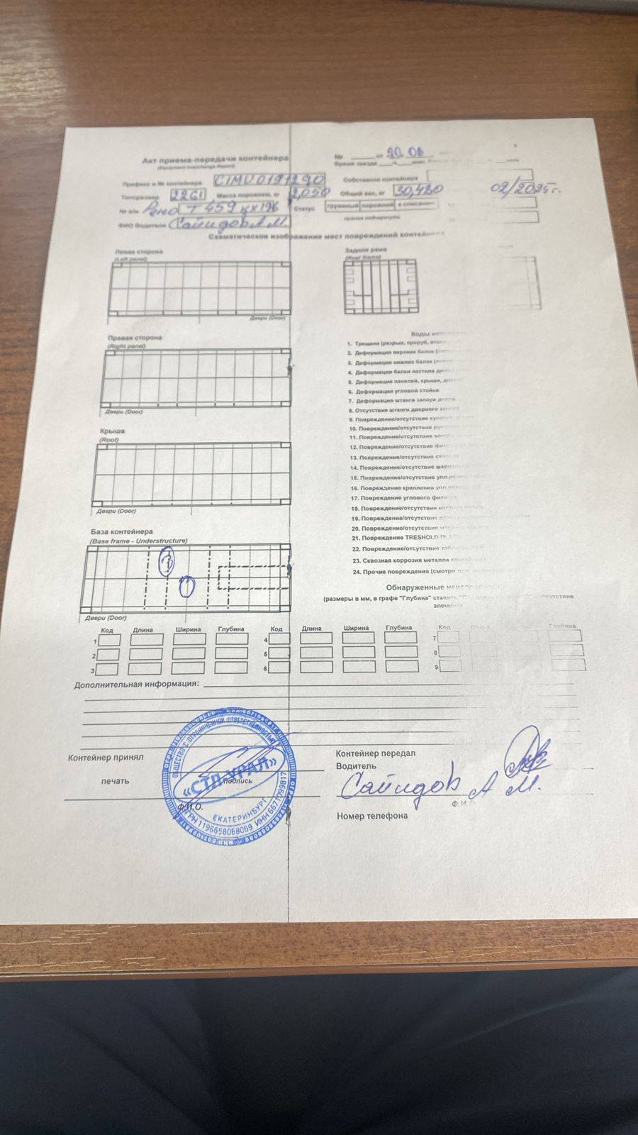 Морской контейнер CIMU0191290