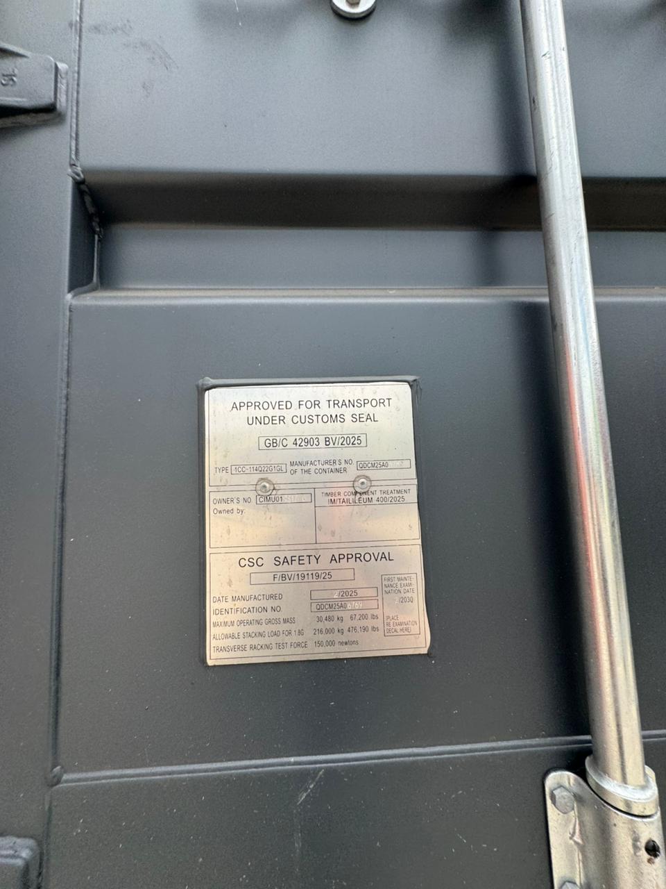 Морской контейнер CIMU0193170