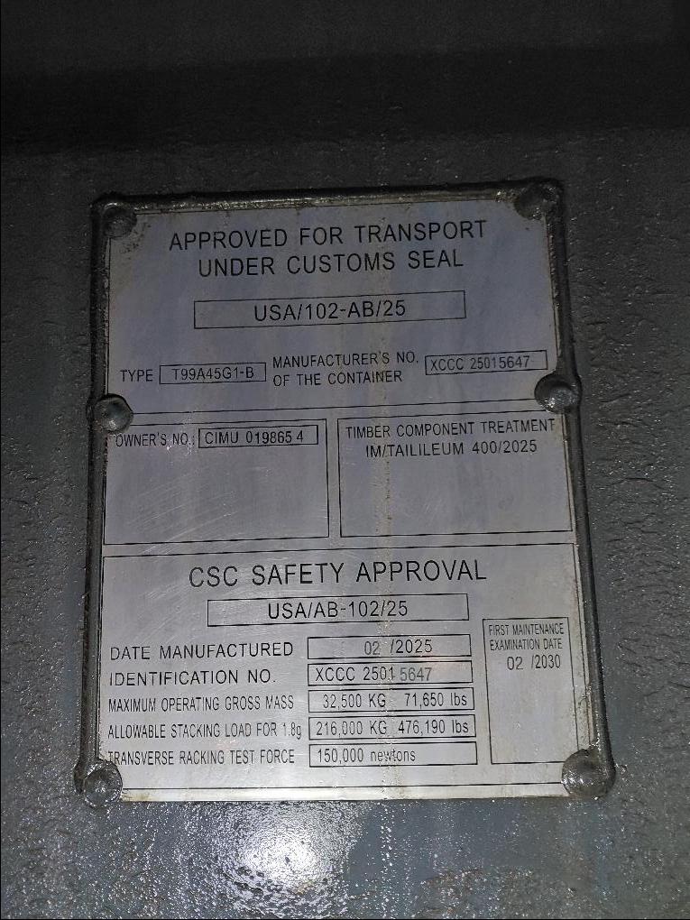 Морской контейнер CIMU0198654