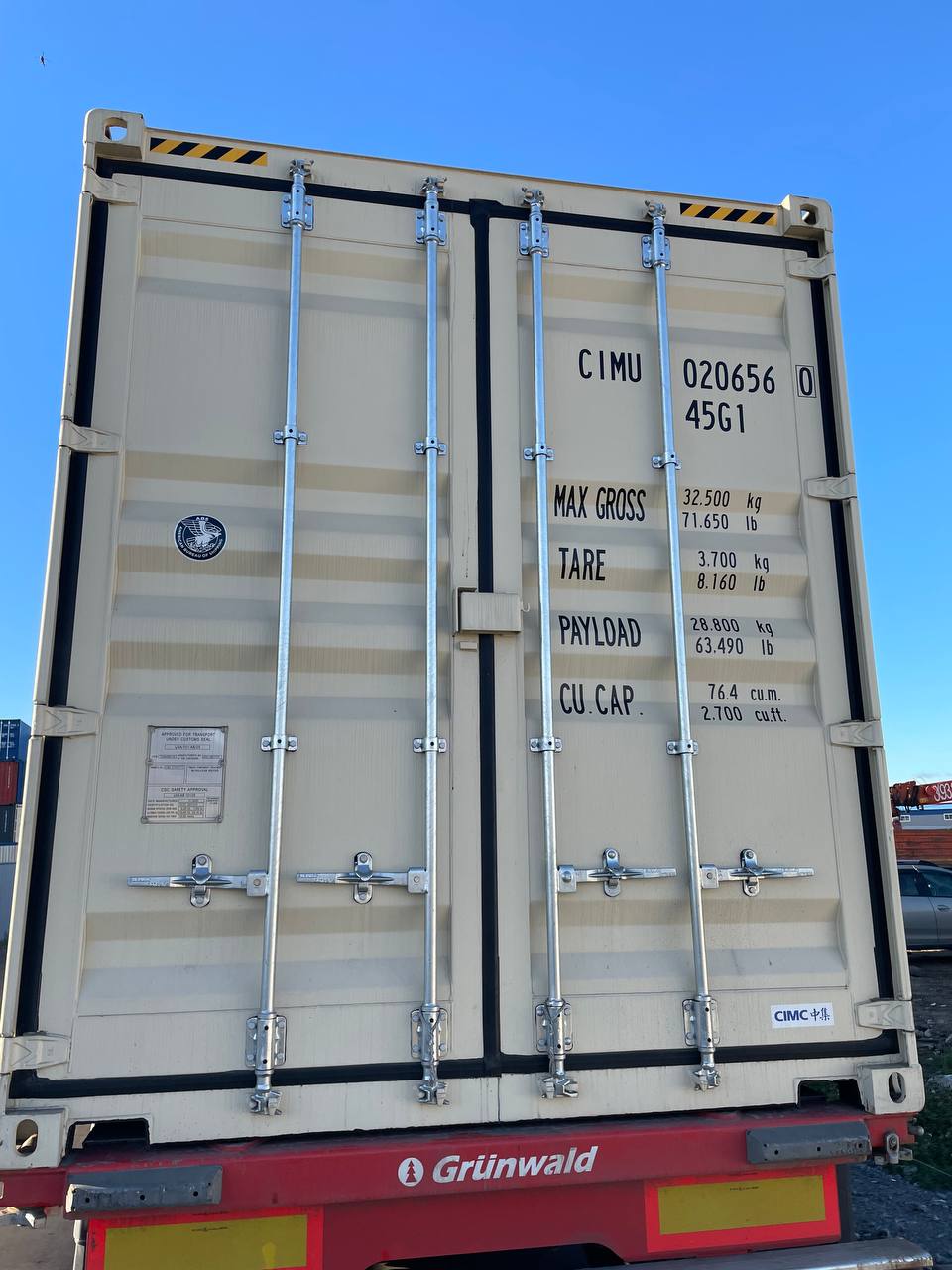 Морской контейнер CIMU0206560