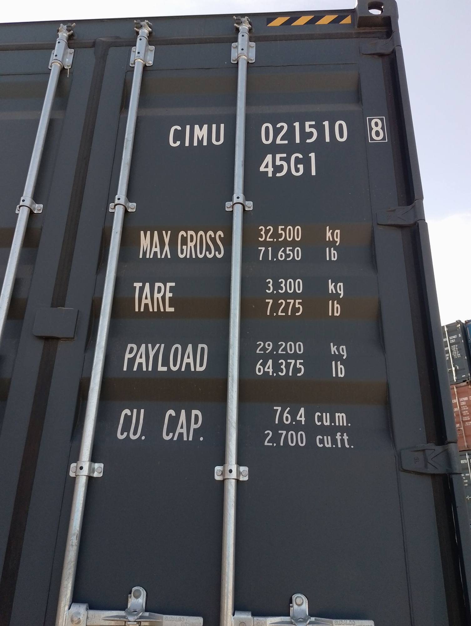 Морской контейнер CIMU0215108