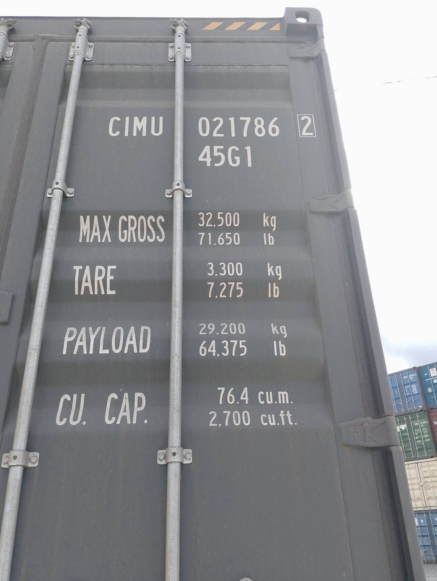 Морской контейнер CIMU0217862