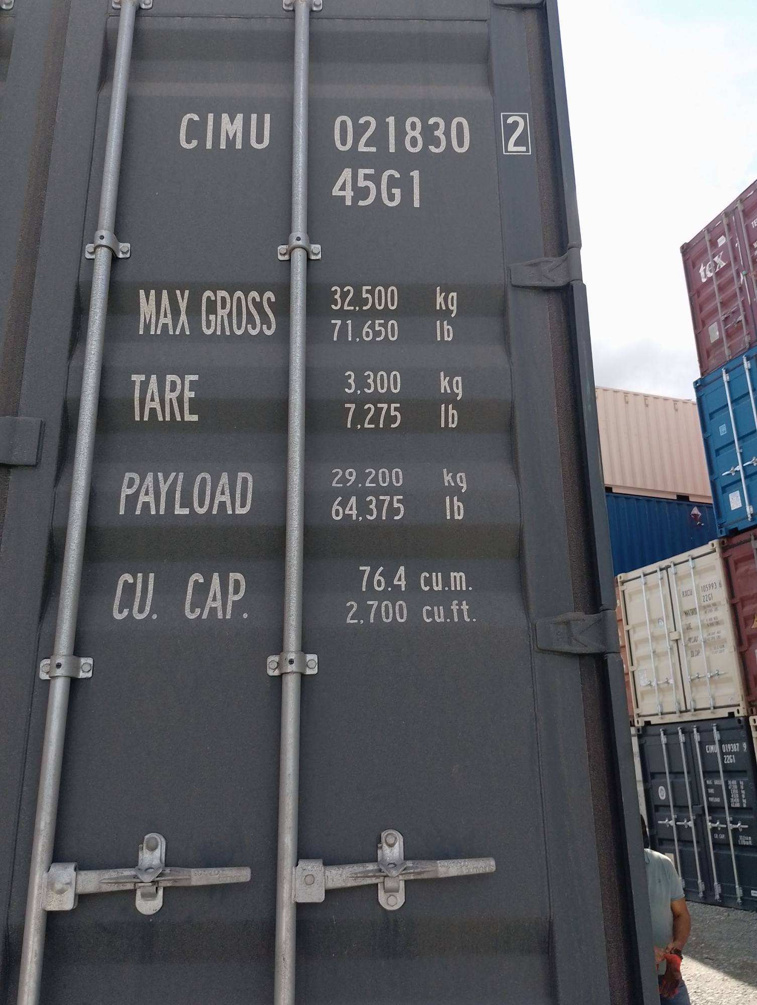 Морской контейнер CIMU0218302