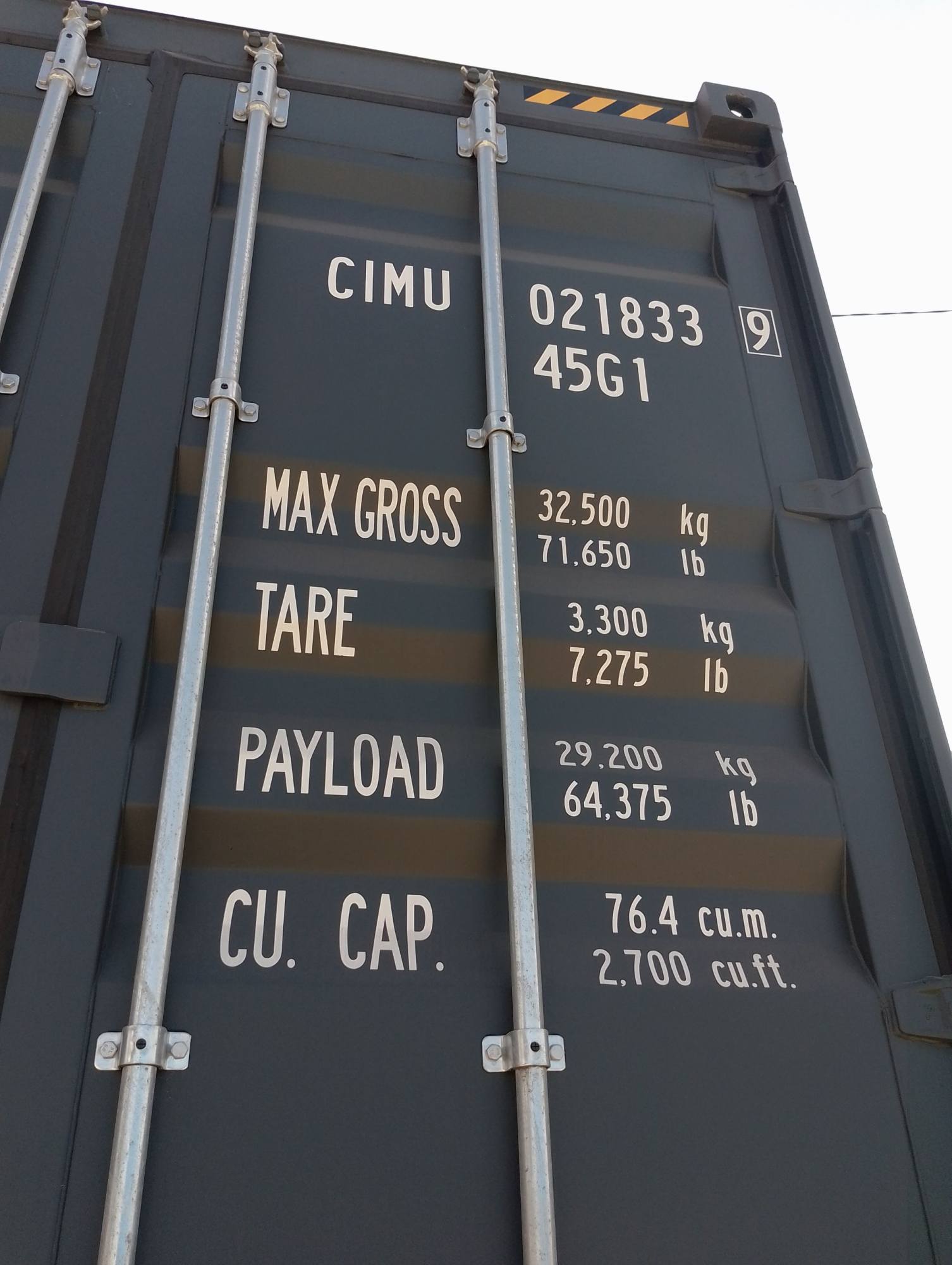 Морской контейнер CIMU0218339