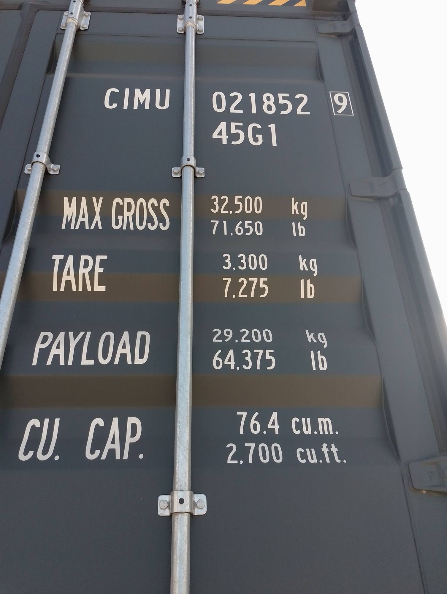 Морской контейнер CIMU0218529