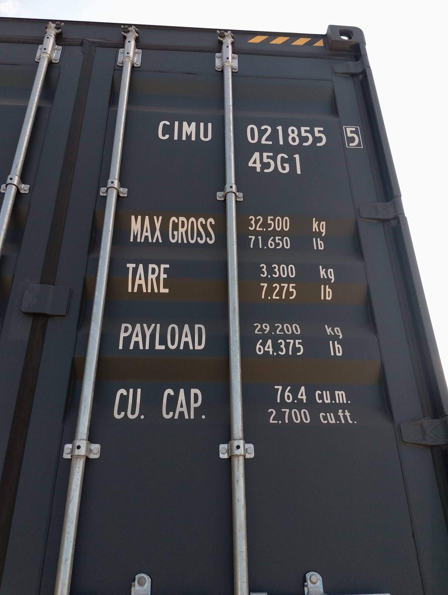 Морской контейнер CIMU0218555