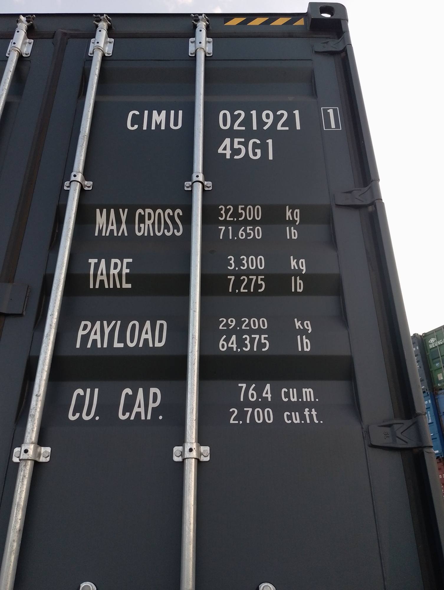 Морской контейнер CIMU0219211