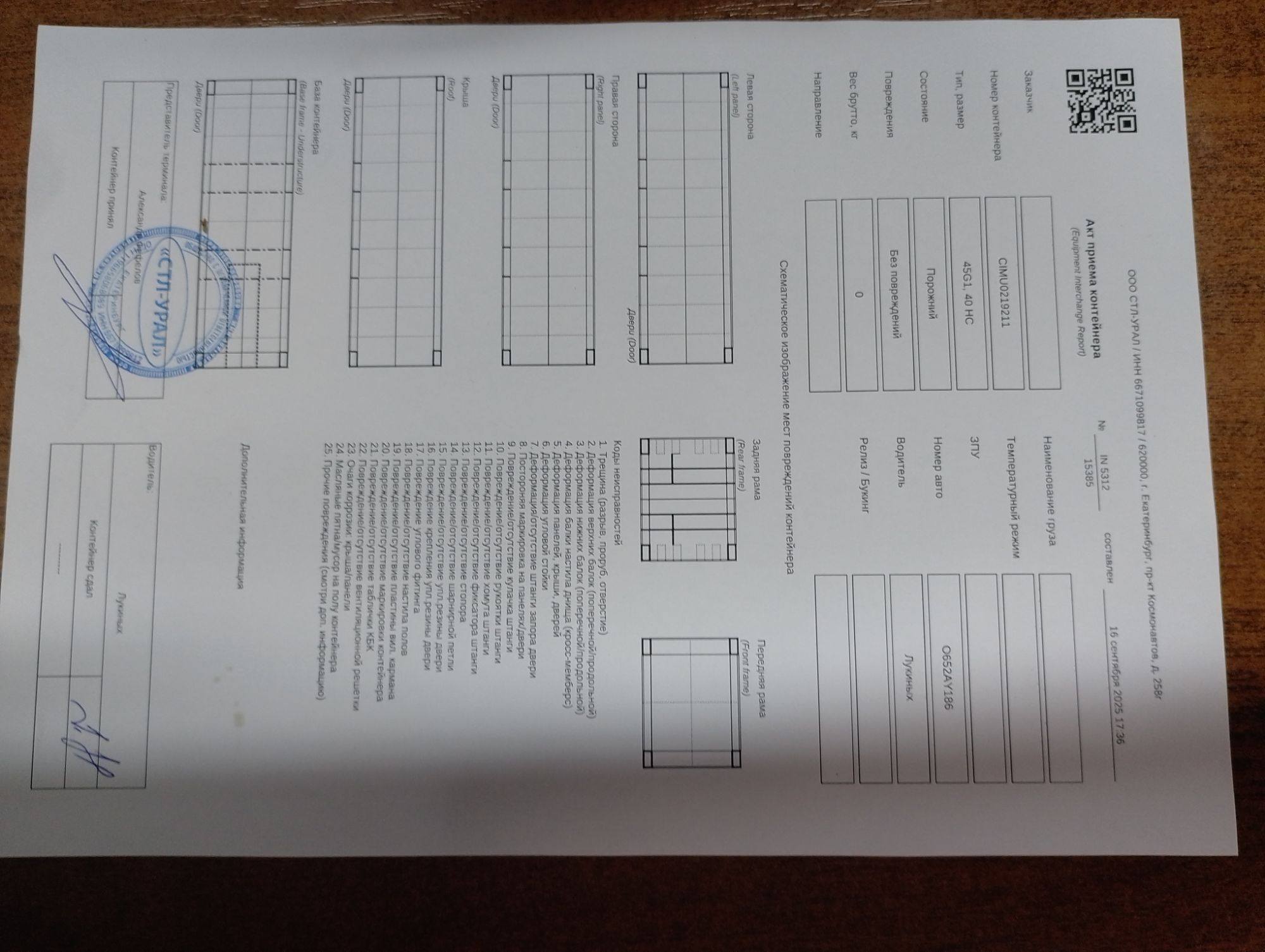 Морской контейнер CIMU0219211