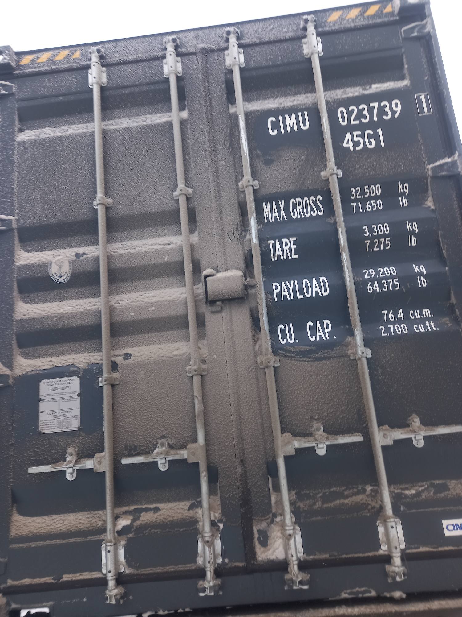 Морской контейнер CIMU0237391