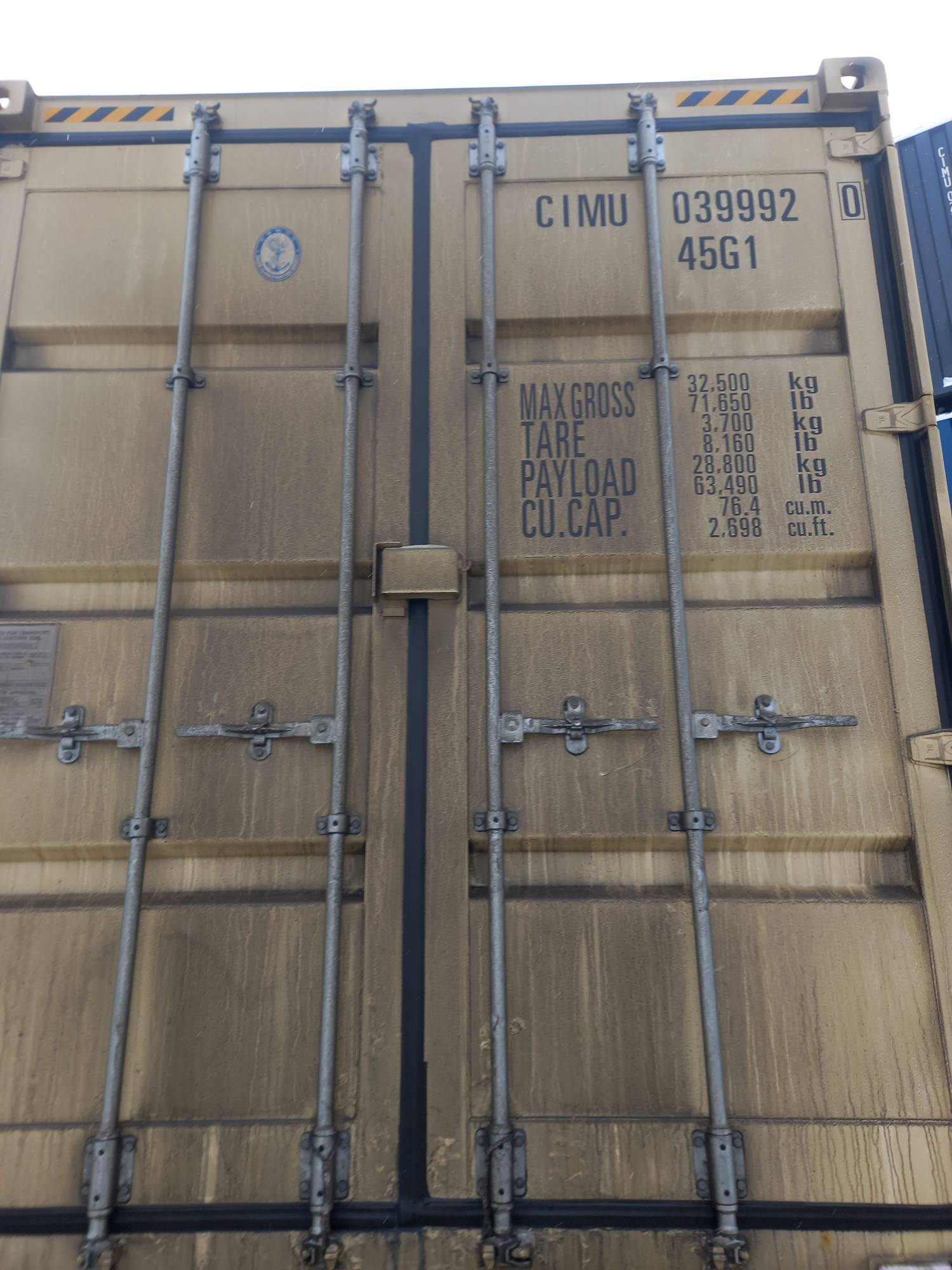 Морской контейнер CIMU0399920