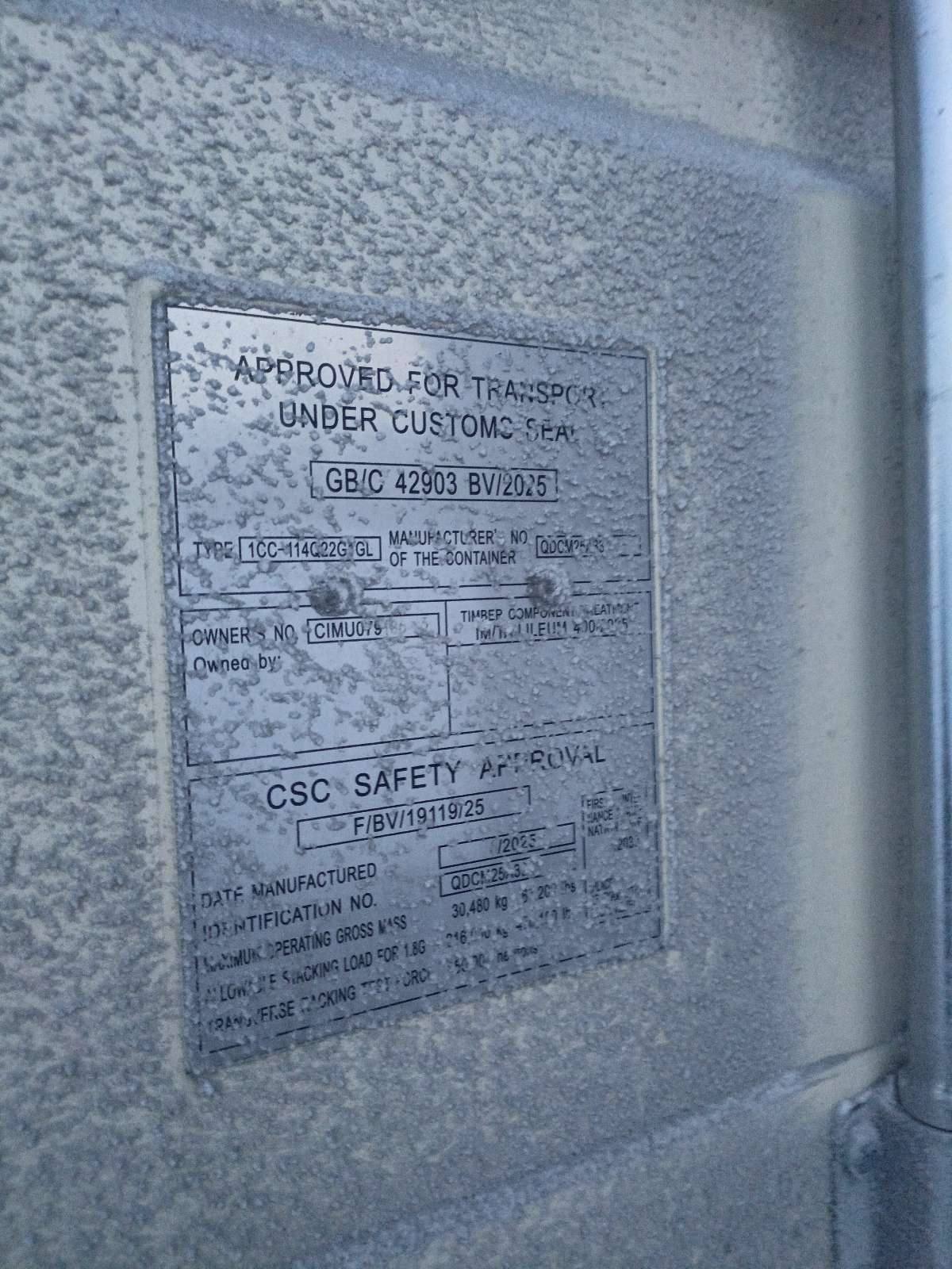 Морской контейнер CIMU0791063