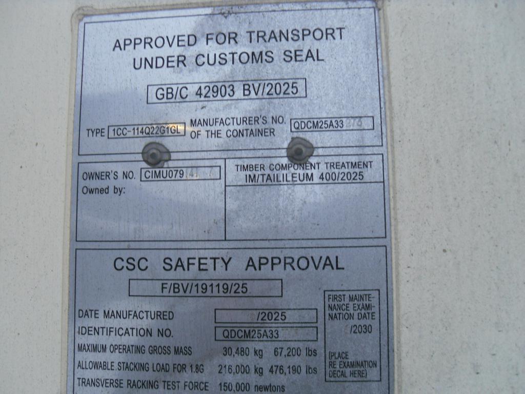 Морской контейнер CIMU0791417