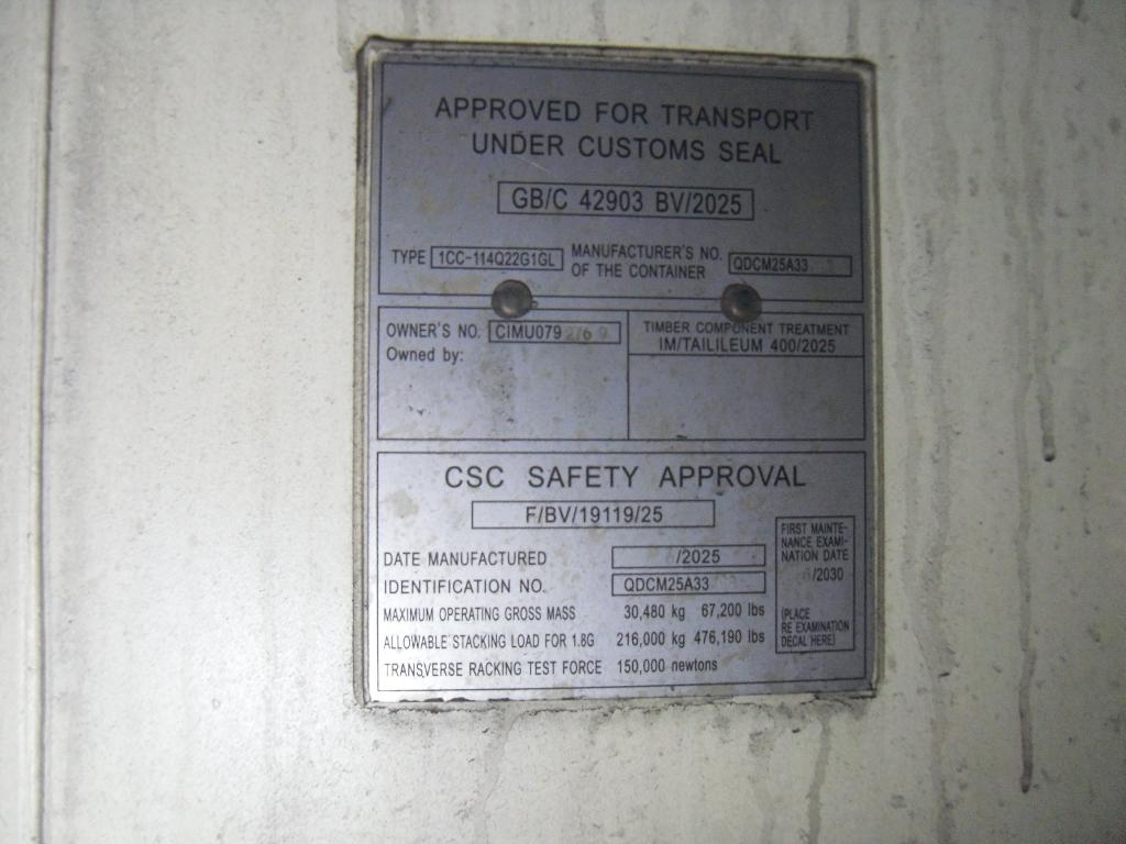 Морской контейнер CIMU0792769