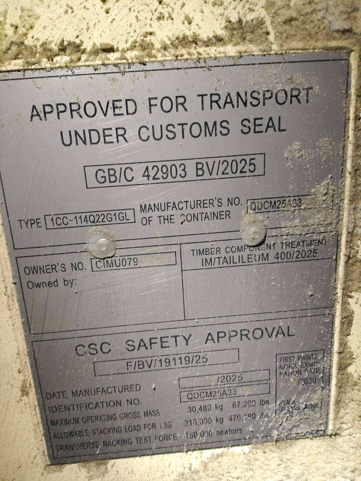 Морской контейнер CIMU0793148