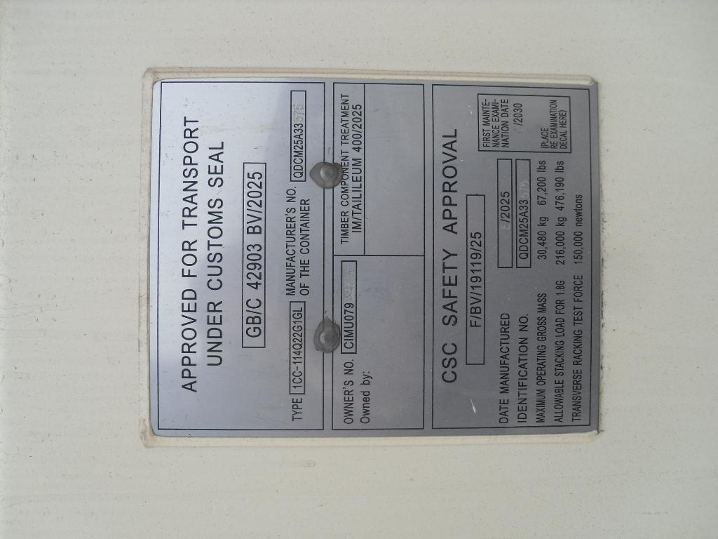 Морской контейнер CIMU0794437