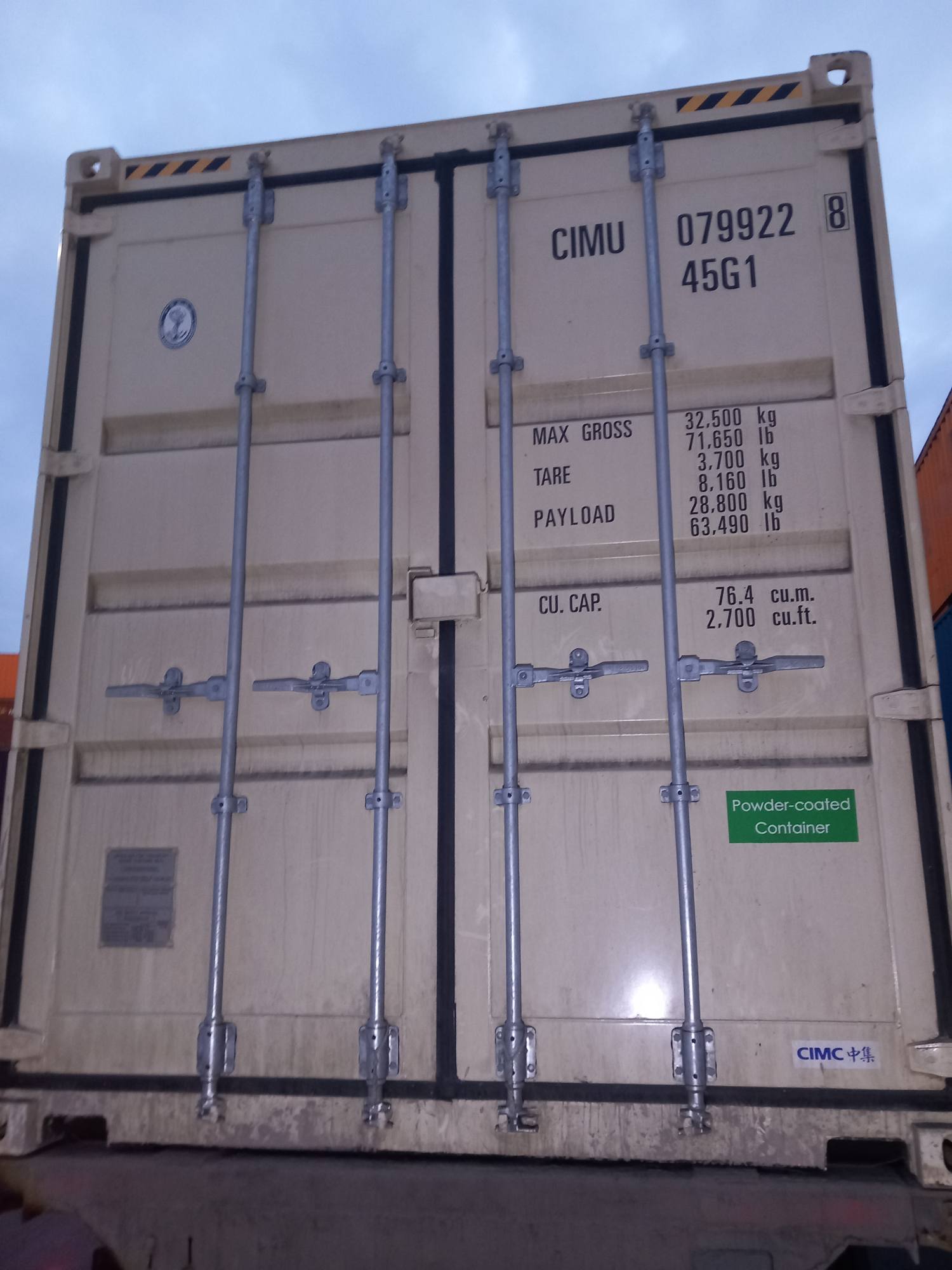 Морской контейнер CIMU0799228