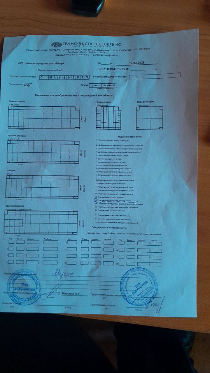 Морской контейнер CIMU0803863