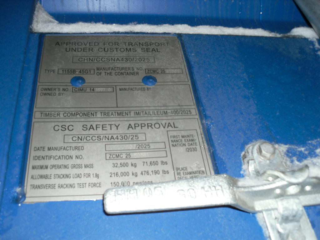 Морской контейнер CIMU1415970