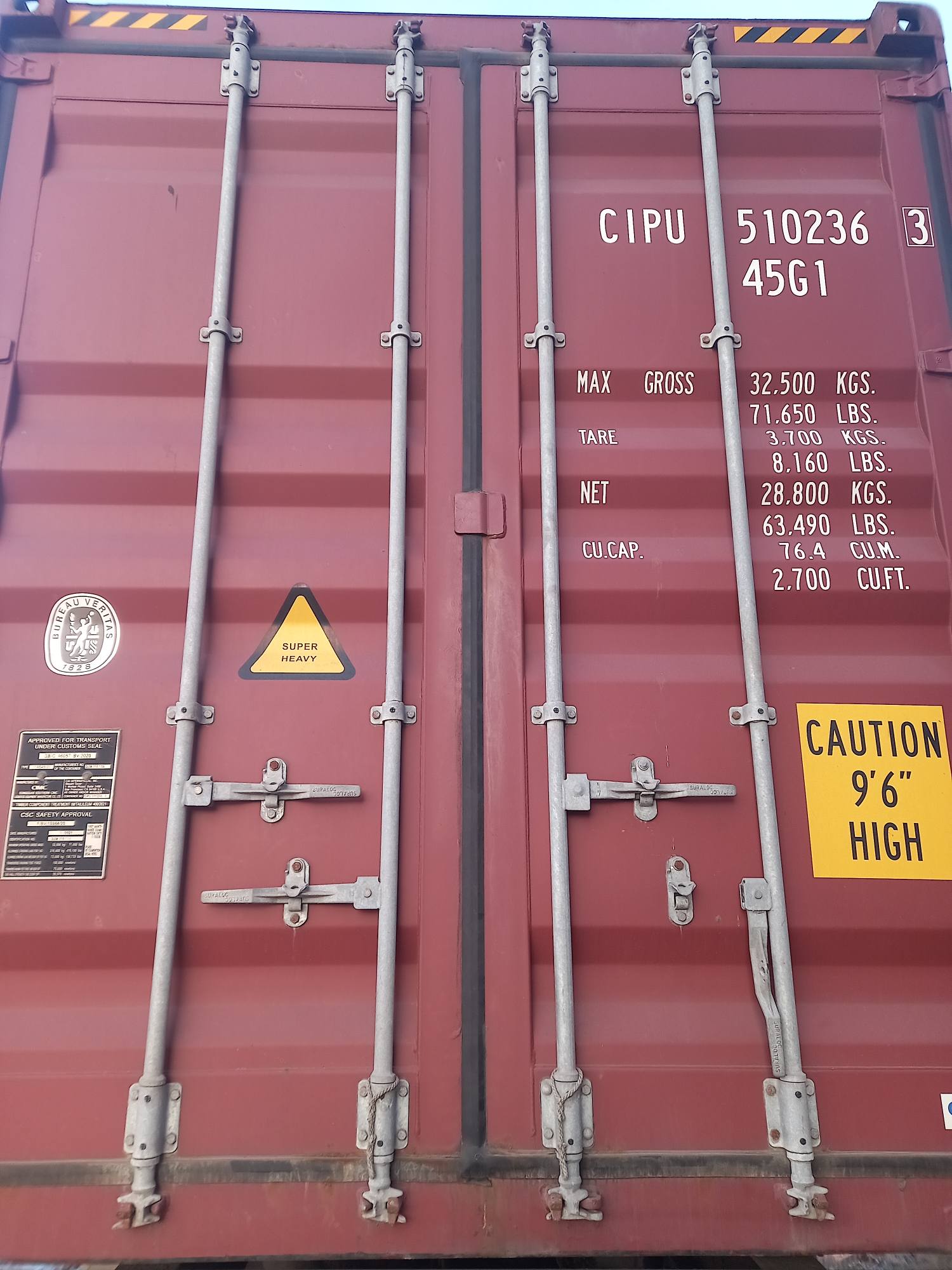 Морской контейнер CIPU5102363