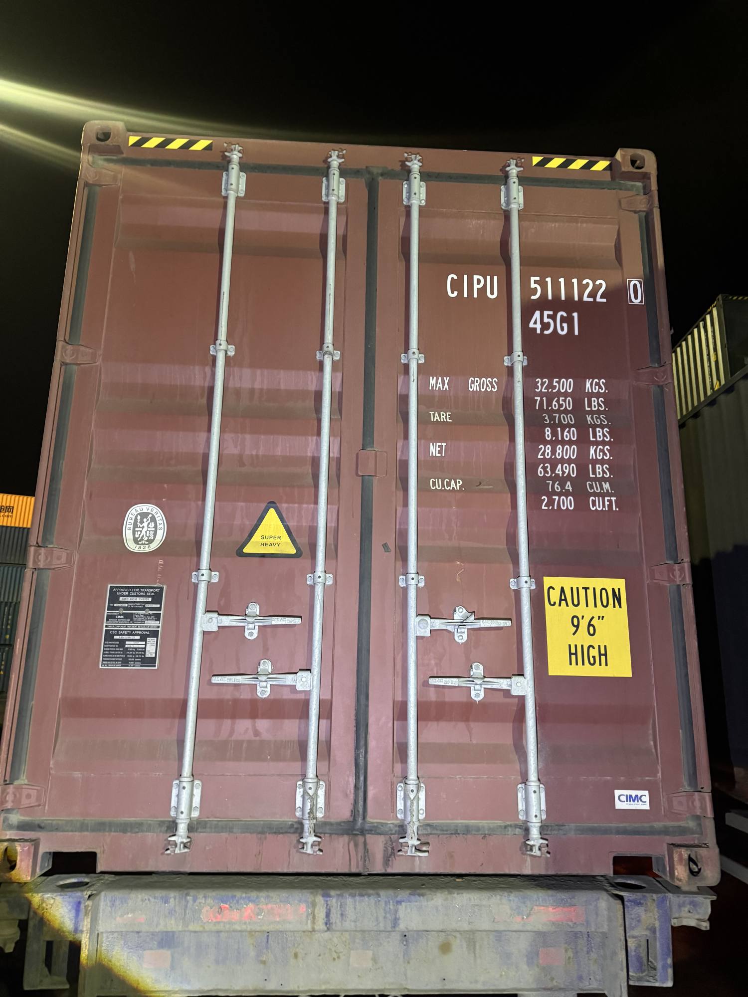 Морской контейнер CIPU5111220