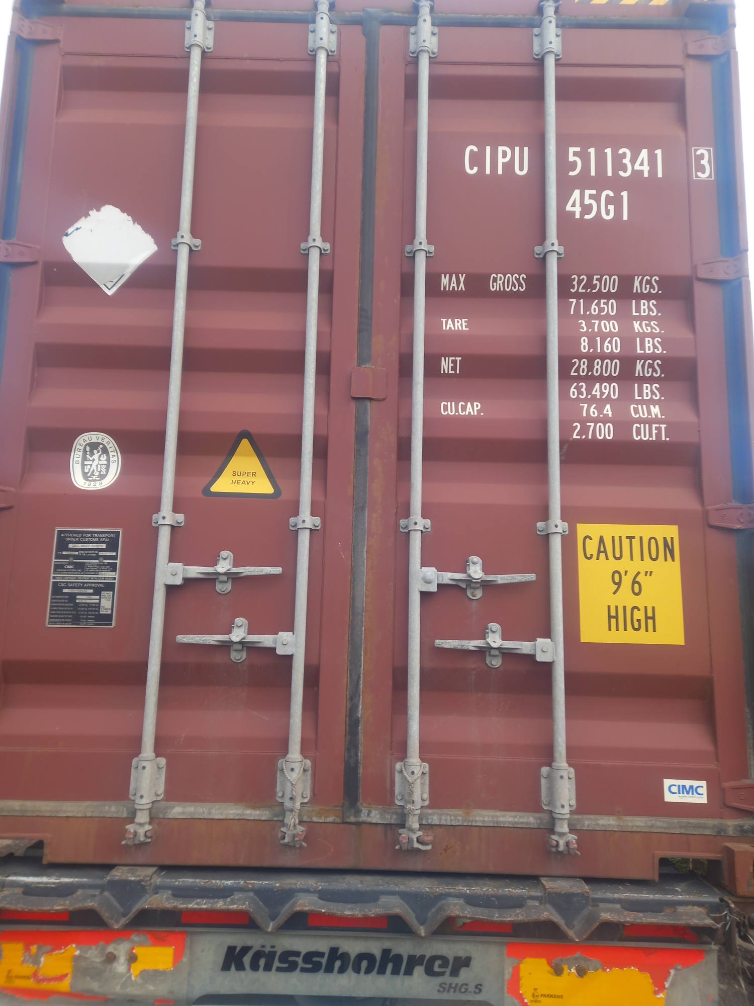 Морской контейнер CIPU5113413