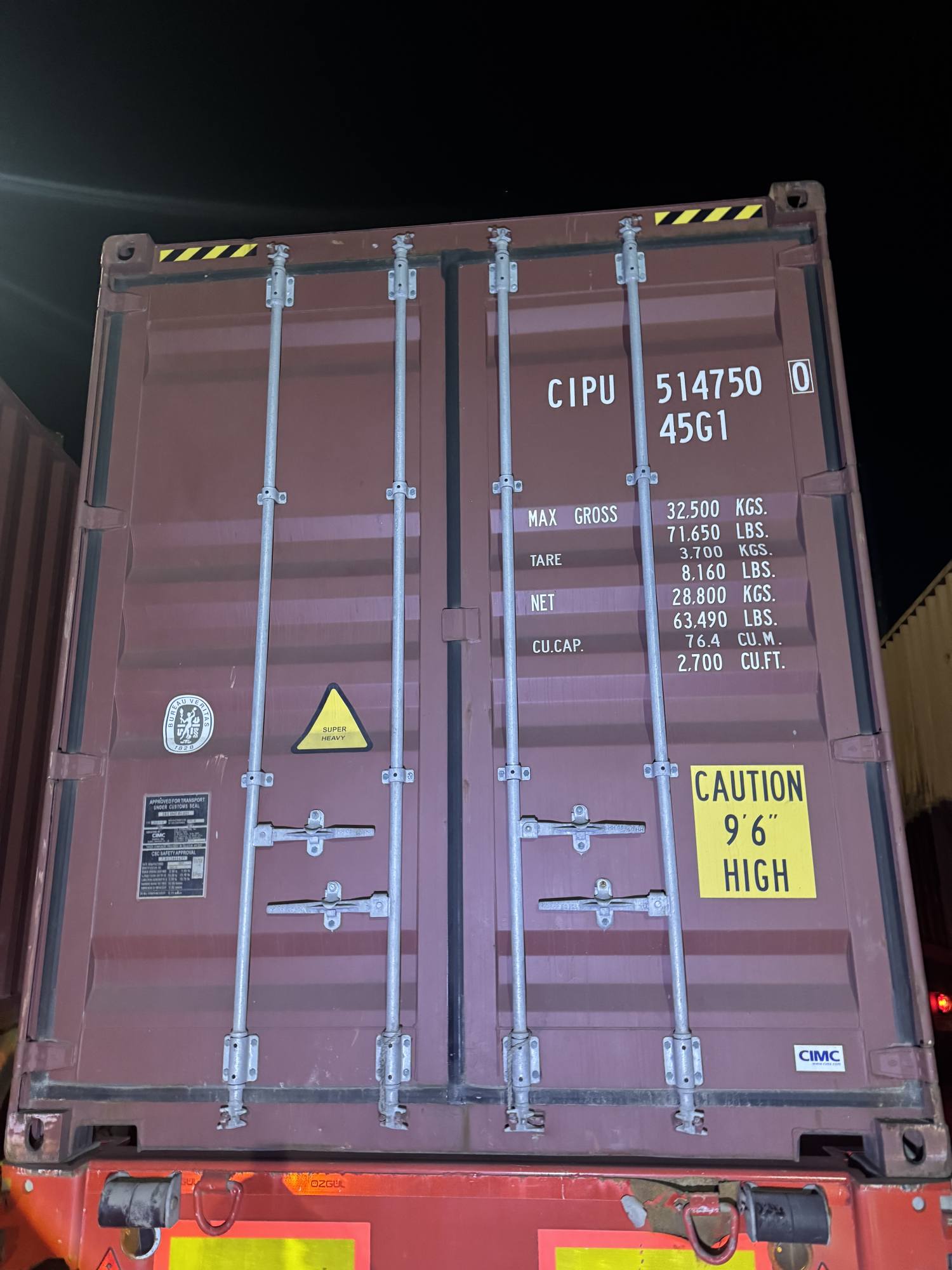 Морской контейнер CIPU5147500