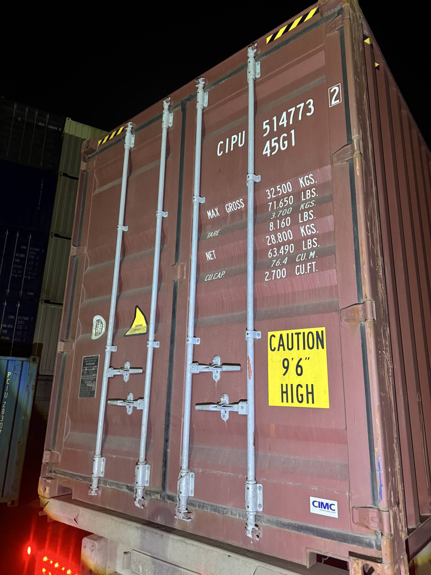 Морской контейнер CIPU5147732