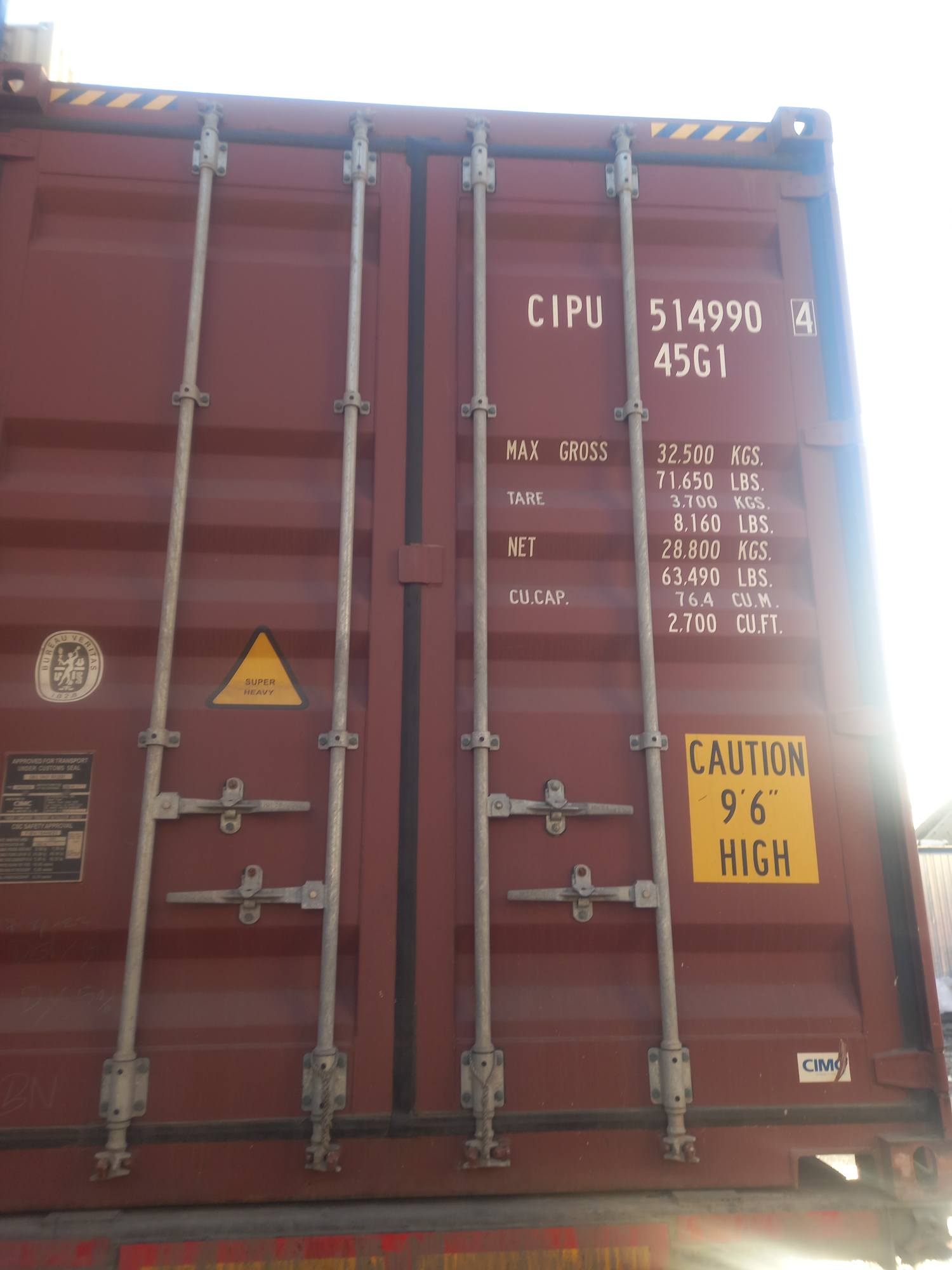 Морской контейнер CIPU5149904
