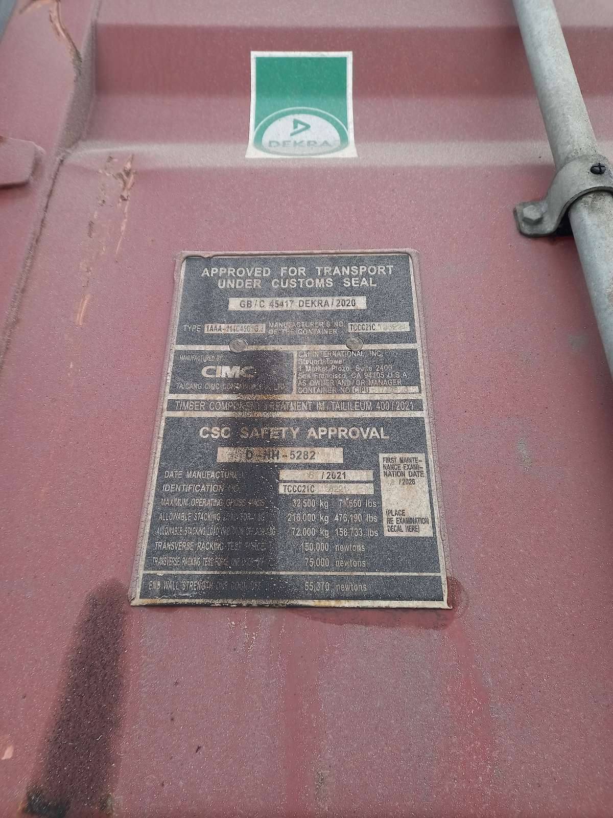 Морской контейнер CIPU5173285