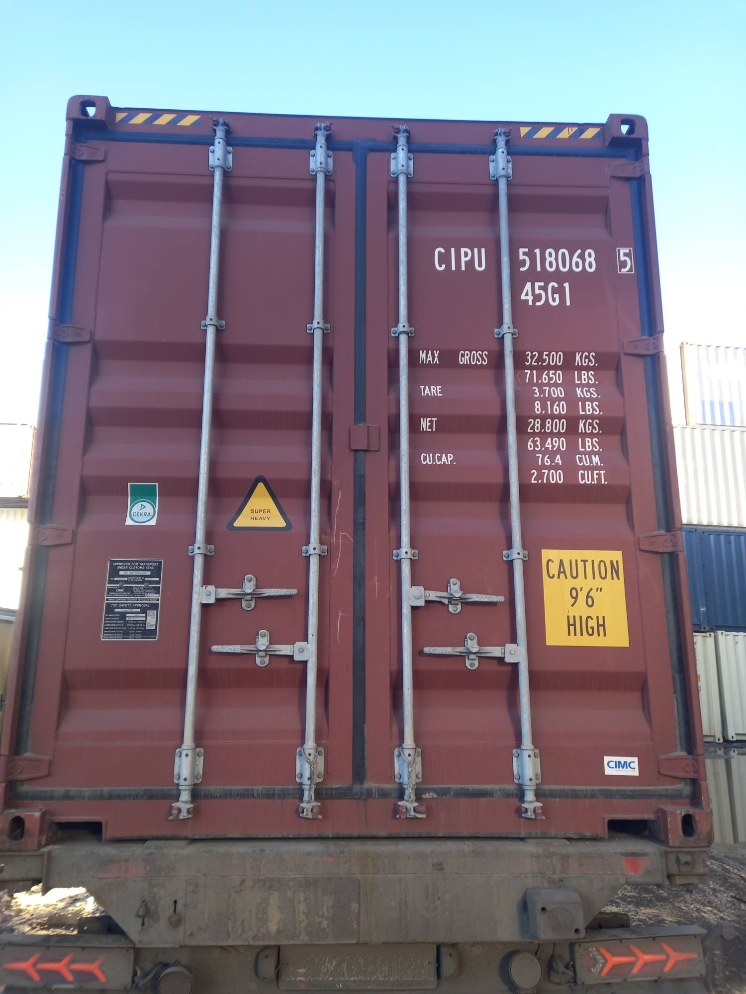 Морской контейнер CIPU5180685