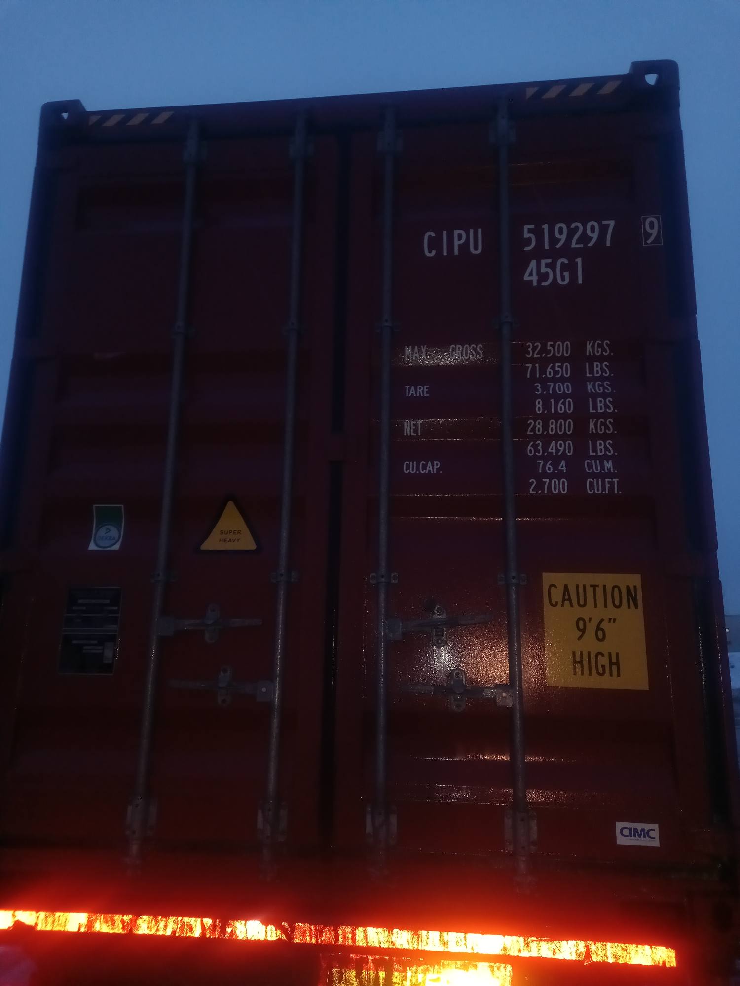 Морской контейнер CIPU5192979