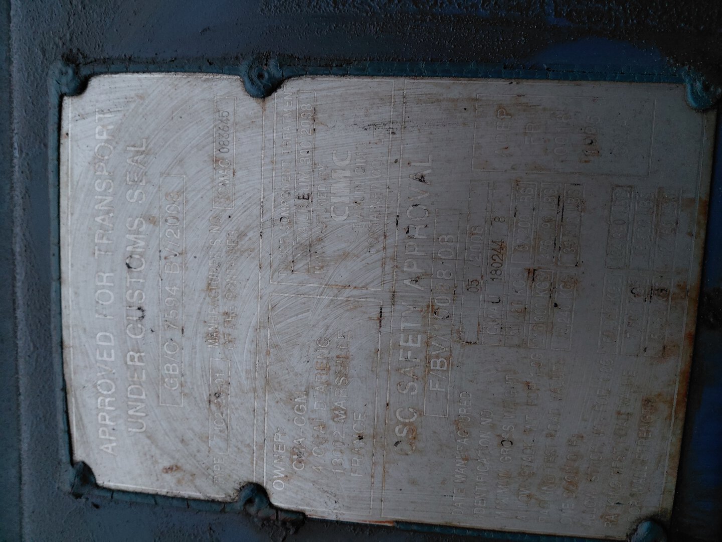 Морской контейнер CMAU1802448