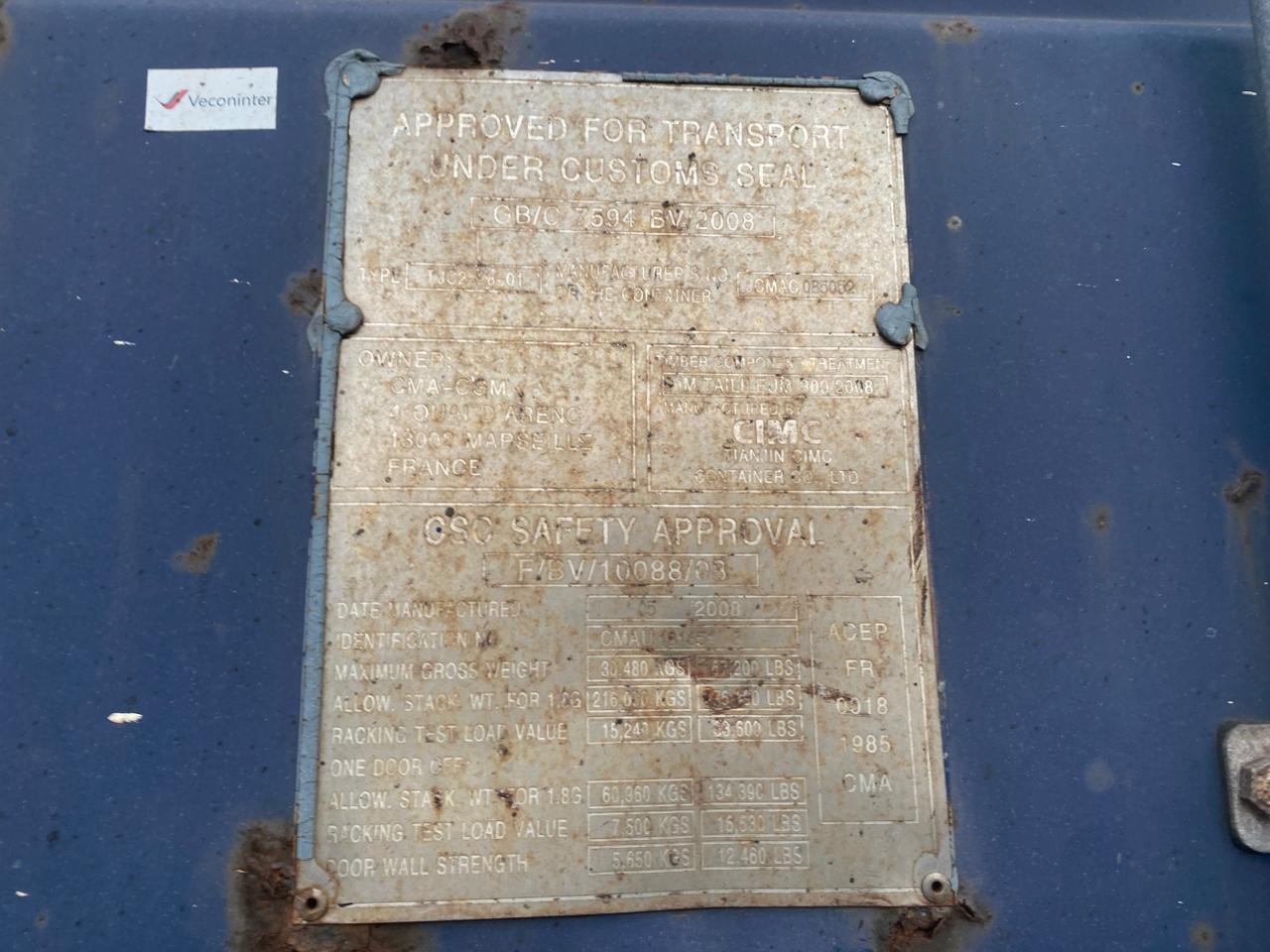 Морской контейнер CMAU1816518