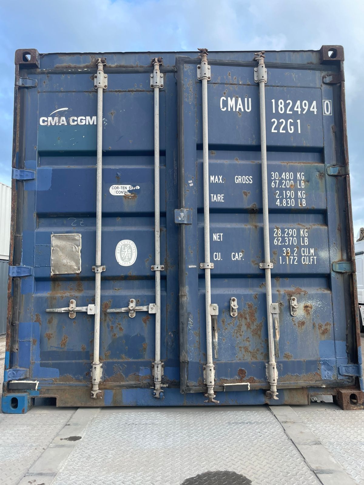 Морской контейнер CMAU1824940