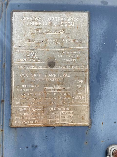 Морской контейнер CRSU9335038