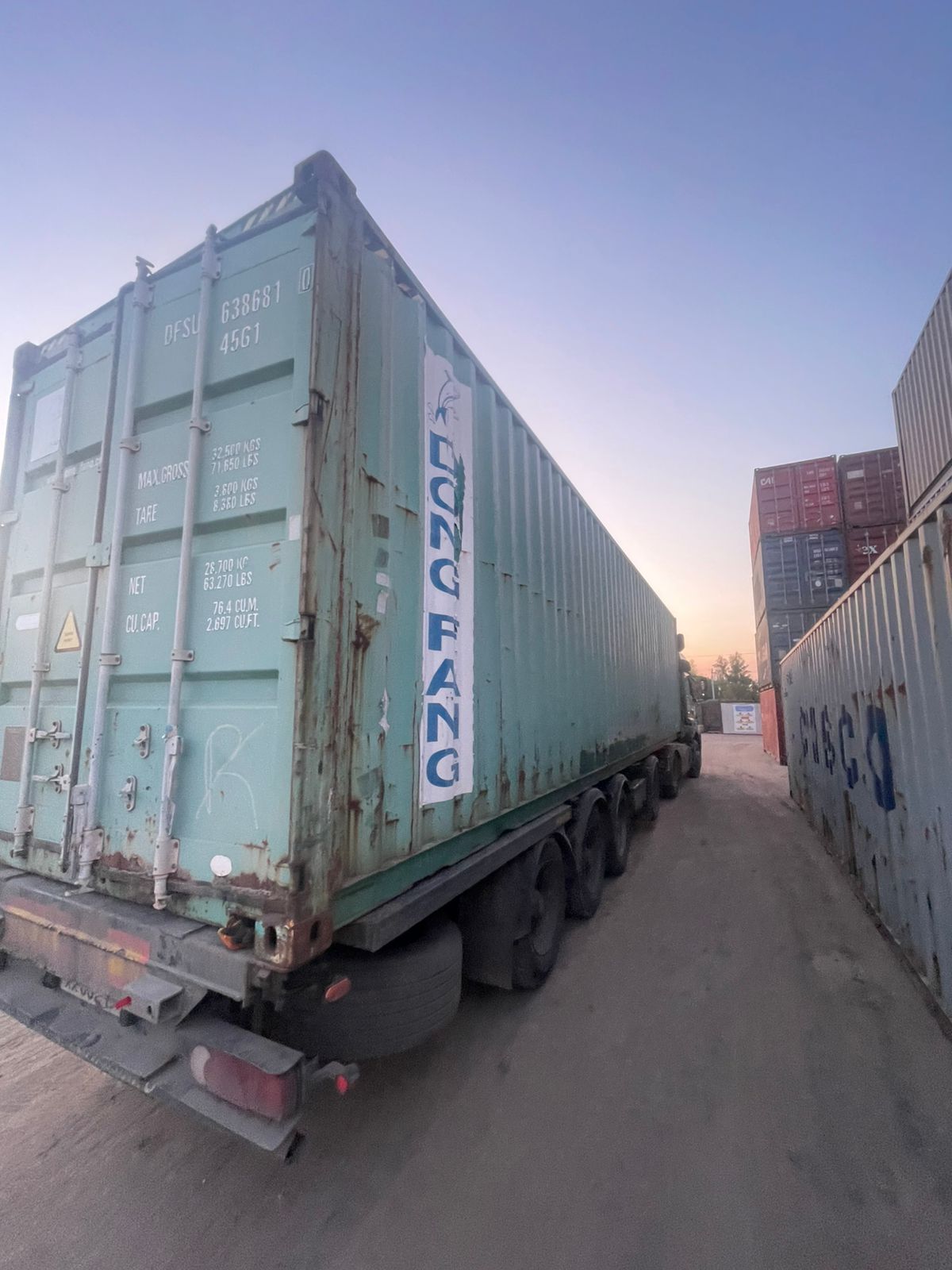 Морской контейнер DFSU6386810