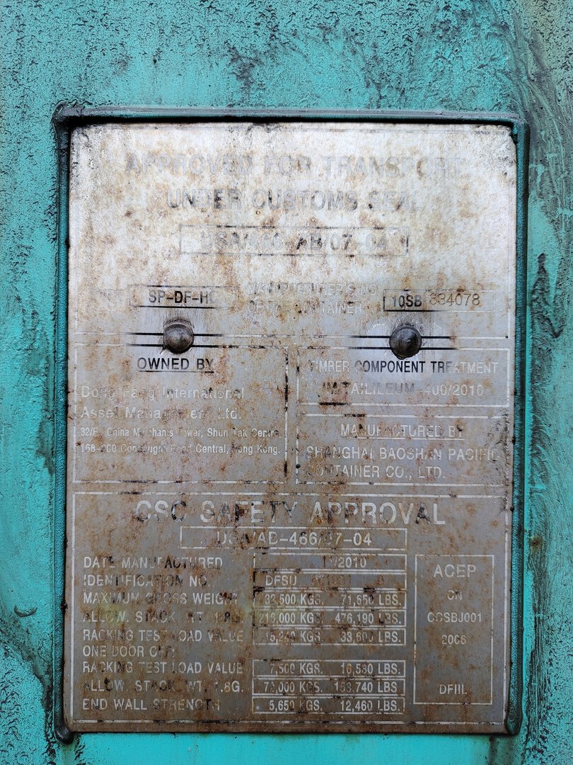 Морской контейнер DFSU6619819