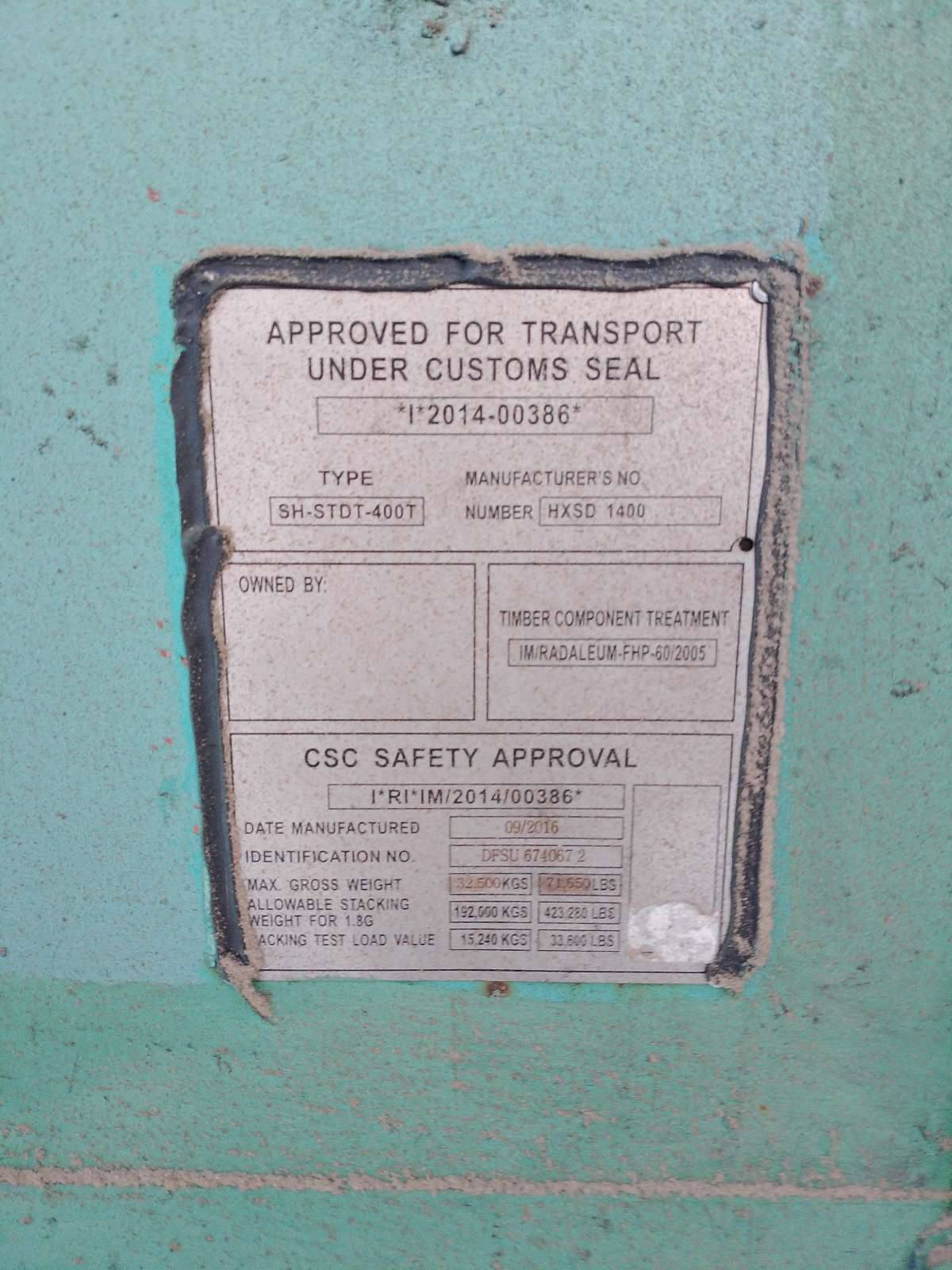 Морской контейнер DFSU6740672