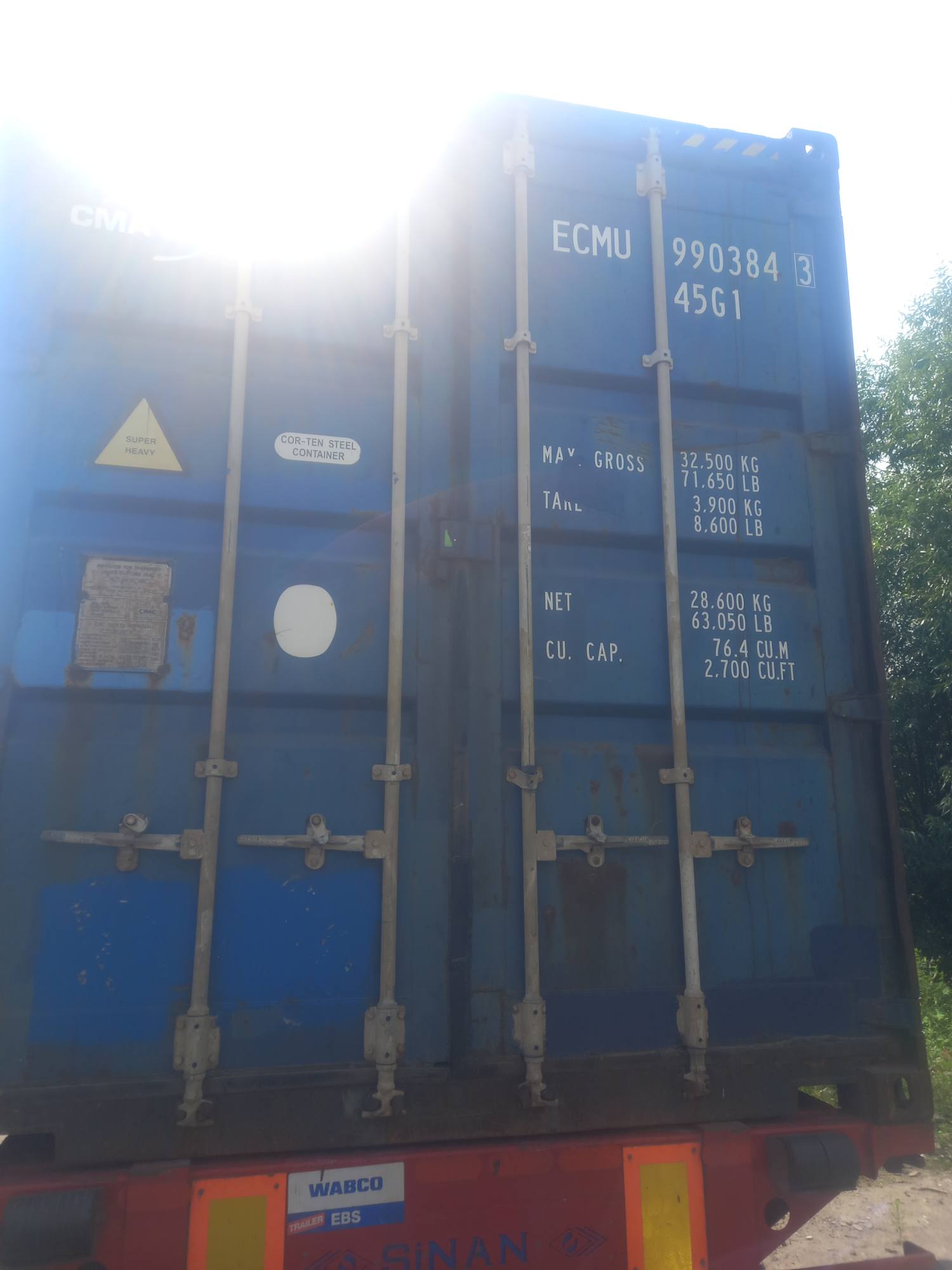 Морской контейнер ECMU9903843