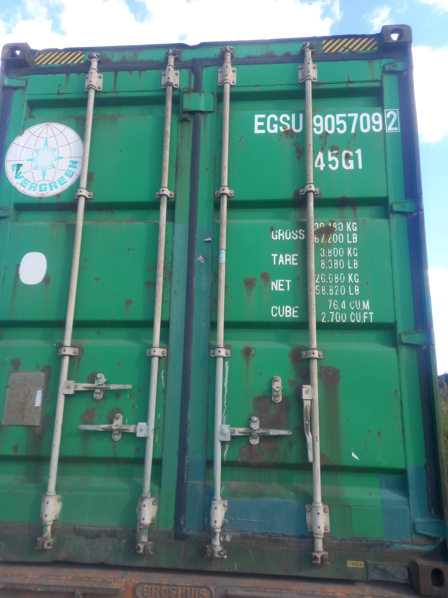 Морской контейнер EGSU9057092