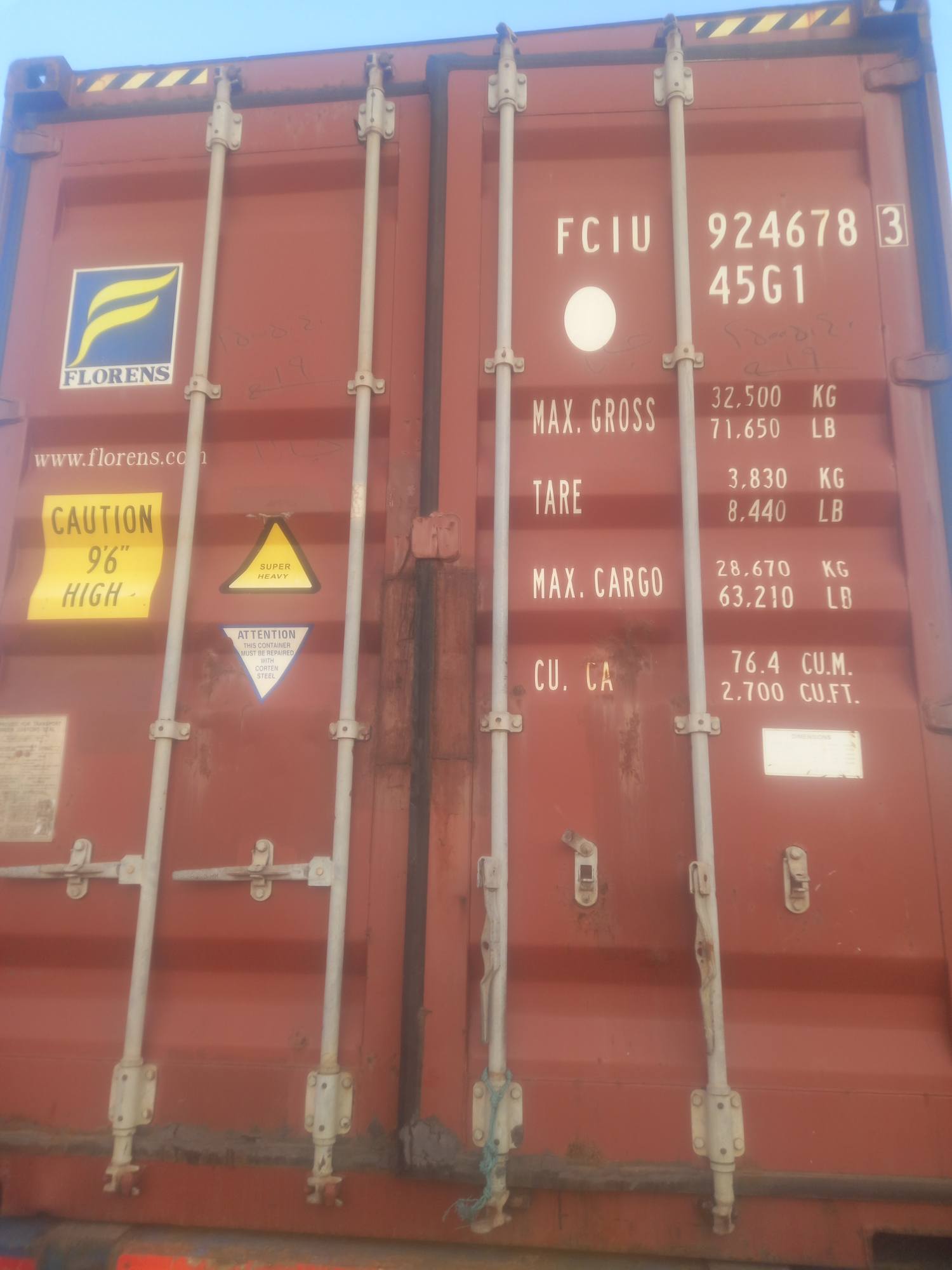 Морской контейнер FCIU9246783